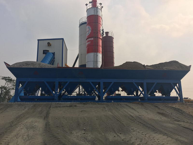 HZS120 Wet mix Ready mixed Concrete Batching Plant