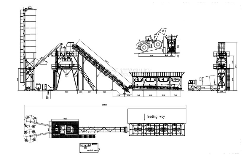 layout of Concrete Batching Plant