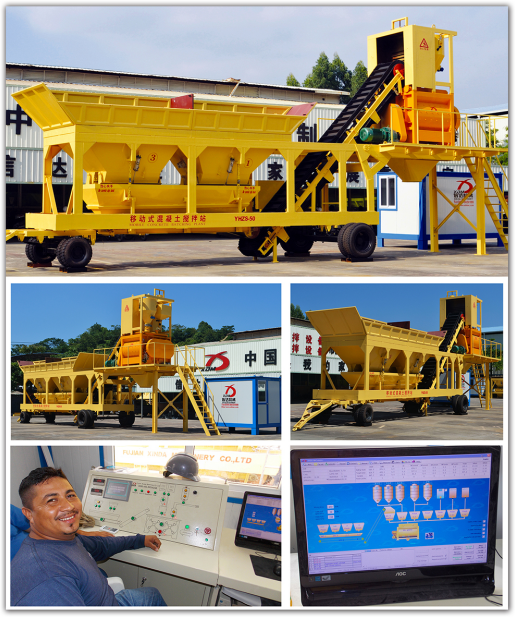 XDM mobile concrete mixing plant