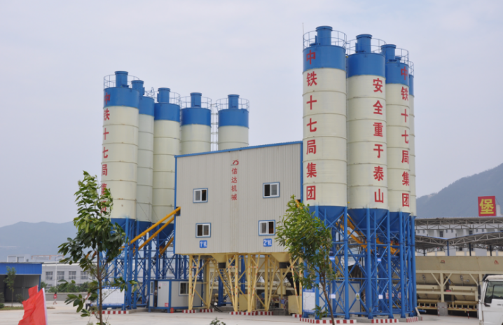 Ready mixed concrete batching plant