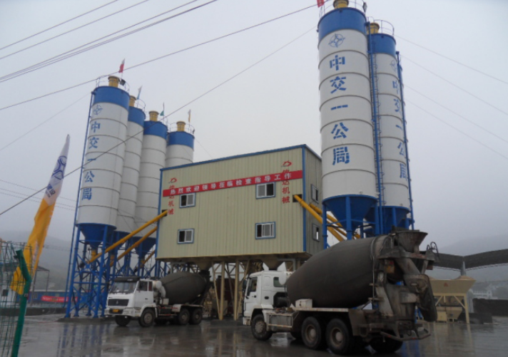 HZS120 Wet mix Ready mixed Concrete Batching Plant