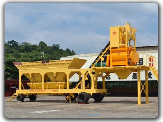 Mobile Concrete Mixing Plant