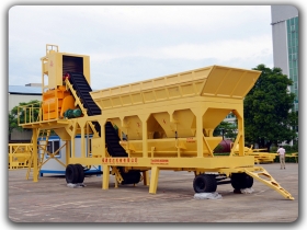 75m3/h Mobile Concrete Mixing Plant