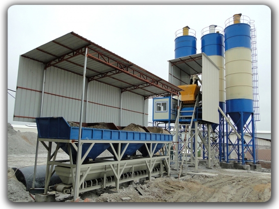 25m3/h Skip Concrete Batching Plant