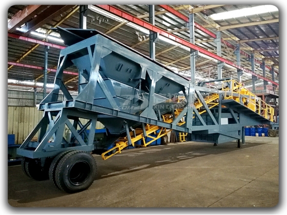 Mobile type Concrete Batching Plant