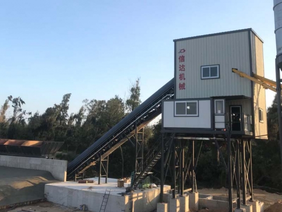 China Ready mix concrete batching plant for house building machine automatic modular precast concrete production line Manufacturer,Supplier