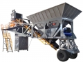 Fully automatic computer controlled 25 35 50 75m3/h mobile concrete batching plant china 