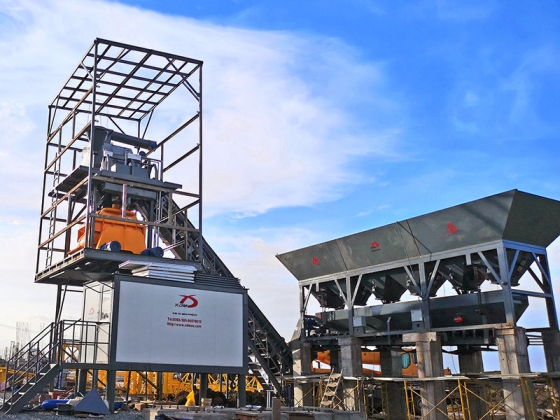 stationary Concrete Batching Plant 60m3/h