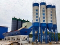 Concrete cement batching plant HZS90 concrete mixing station specification for sales 