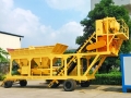 Low cost small capacity concrete machine YHZS25 mobile concrete batching plant 25m3/h 