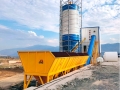 Concrete cement batching plant HZS90 concrete mixing station specification for sales 