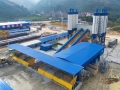 Flat belt conveyor 180m3/h Ready Mix Concrete Batching Plant HZS180 
