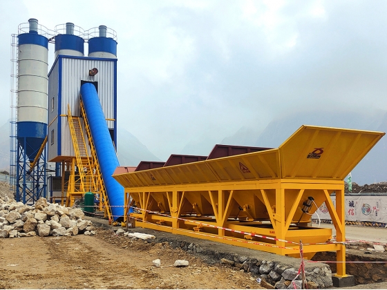 HZS120 ready mix Concrete Batching Plant
