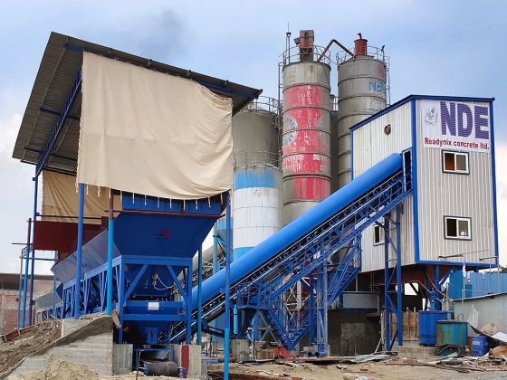 ready mixed concrete mixing plant HZS120