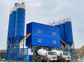2m3 mixer capacity 120m3/h automatic stationary HZS120 ready mix concrete batching plant price of concrete mixer machine 