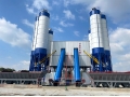 2 cbm volumetric concrete mixer batching plant HZS120 ready mix concrete mixing station 120m3/h 