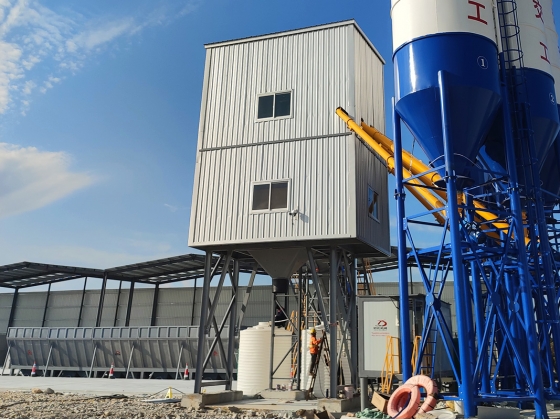 ready mix concrete mixing plant 120m3/h