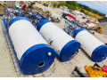Fly Ash Cement Silo 200T Weled In The Site for RMC Batching plant 