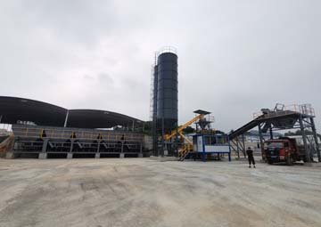 Brand new XDM stationary continuous soil mixing plant installed in FUJIAN, CHINA