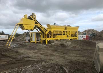 The first set of XDM continuous aggregate base soil mixing plant in UK