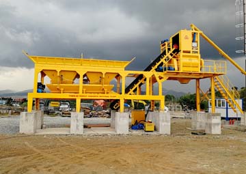 YHZS50 mobile batching plant exported to Cebu, Philippines