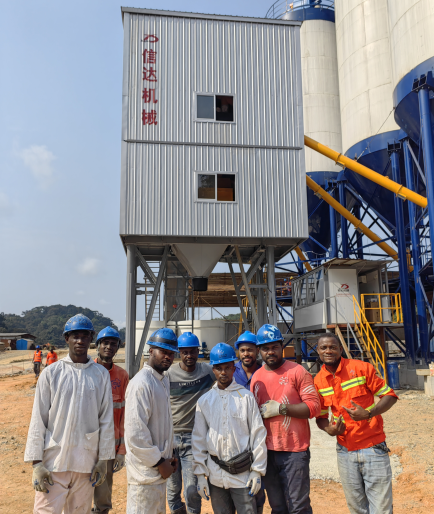 Concrete Batching Plant HZS180 (3m3)  Achieves Successful Commissioning and Installation in Africa